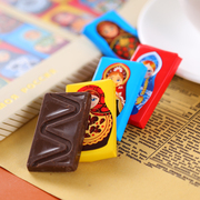 俄罗斯进口黑巧克力迷你小块黑巧纯可可小零食生日儿童食品礼盒装