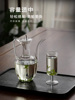 猴魁杯专用耐热玻璃杯，高脚直身绿茶杯香槟杯，创意个性杯子功夫茶具