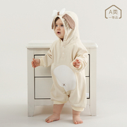 春男女宝宝动物造型连体衣，a类婴儿可爱爬服可爱包屁衣外出服