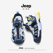 丨一折专区品牌大促丨jeep男童旋转纽扣，包头凉鞋夏季