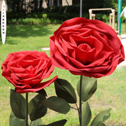 巨型婚庆立体玫瑰纸花艺婚礼大玫瑰道具美陈摆件网红橱窗布置装饰
