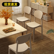 餐椅家用现代简约加厚久坐舒服塑料凳子北欧网红商用餐桌靠背椅子