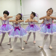 六一儿童演出服蓬蓬裙幼儿亮片，纱裙舞蹈服可爱女，紫色公主裙表演服