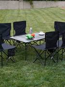 户外折叠椅子桌子一体露营凳子野餐桌椅可郊游野外和式座椅组合装
