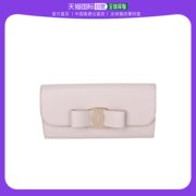 香港直邮FERRAGAMO 菲拉格慕 /女士VARA蝴蝶结翻盖皮革长款钱包22