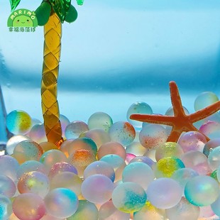 清晰幻彩玻璃珠幸福海藻球marimo微景观造景瓶鱼缸造景装饰小摆件
