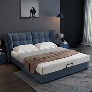 北欧布艺可拆洗双人床现代简约小户型软包床主卧婚床1.8米布艺床