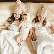 22童装夏装婴儿双胞胎姐弟纯棉儿童短袖男女宝宝圆领上衣t恤