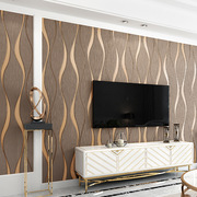 曲线条纹影视墙装饰3d立体电视背景墙壁纸，现代简约卧室客厅墙纸