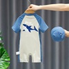 男童连体泳衣2024婴儿童，泳衣裤夏季速干3岁男孩宝宝温泉泳装2