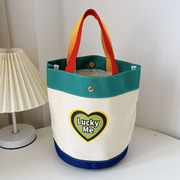 凯旋者帆布袋子手提袋饭盒，袋手拎水桶休闲女包，小包定制印刷logo