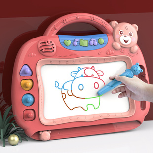 儿童画画板磁性写字板涂鸦板磁力，宝宝幼儿大号彩色1-3岁2玩具
