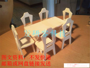 木质创意拼装家具桌椅模型 线激光切割雕i刻CAD/DWG格式图纸素材