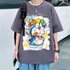 机器猫t恤男短袖潮牌超火日系cityboy大码宽松上衣夏季半袖打底衫