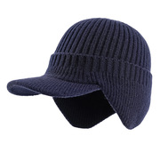 冬天帽子男士加厚毛线帽秋冬季户外防寒保暖加绒护耳针织帽女士