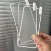 适用苹果14promax白色钢化玻璃膜iphone13纯色，透明11高清防爆膜12promax全屏，xrxsmax不碎白边14plus手机贴膜