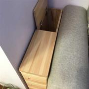 实木床头柜夹缝柜储物窄柜沙发边角柜卧室客厅收纳柜松木
