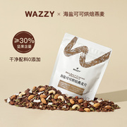 wazzy烘焙燕麦片海盐巧克力可可坚果水果酸奶碗谷物麦片健康早餐