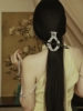 ayundorabox《青花瓷》古典韵味，国风中式复古盘发马尾辫发簪发饰