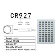 cr927纽扣锂电子3v正姿护眼笔电池矫正防近视试电笔玩具电子