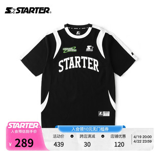 STARTER  荧光系列短袖T恤情侣男女同款潮流百搭拼接跑步上衣