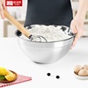 打蛋盆菜盘家用加厚304不锈钢盆，加深洗水果，米盆厨房烘培和面盆