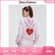 Juicy Couture橘滋外套女2024春季美式短款显瘦天鹅绒上衣