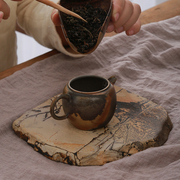 国画石茶盘(石茶盘)天然石材，家用简约石头，干泡台托盘小号茶海办公室泡茶台