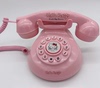 个性酒店复古电话机卡通，有线座机粉色可爱家用电话机，可做道具拍摄