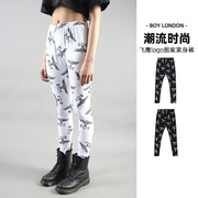 boylondon飞鹰logo图案，紧身裤潮流时尚，休闲裤boyleggings