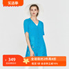五色风马朗月中国风夏季刺绣V领衬衫W17B1221