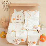 哈尼龙(哈尼龙)宝宝新生儿礼盒，套装春夏薄款棉diy0-12个月男女宝宝