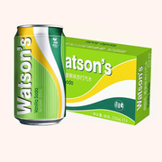 Watsons/屈臣氏苏打水气泡水经典香草味330ml*24罐整箱装碳酸汽水