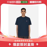 香港直邮潮奢newbalance男士core美国制造蓝色t恤