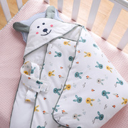 初生婴儿包被春秋冬季加厚兔年新生宝宝纯棉抱被产房包单外出夏薄