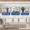 地中海风格客厅沙发背景墙壁装饰画现代简约欧式餐厅卧室田园挂画