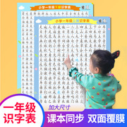 小学生一二三年级语文课本，同步识字挂图幼小衔接生字认字学习墙贴