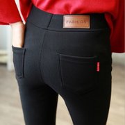 black highwaist long pants for women紧身黑色铅笔裤弹力小脚裤