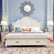 美式床约双人床小户型主卧大床15米欧式床实木，公主床婚床