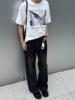 「TSAOOJ」黑暗蝙蝠印花短袖305g重磅纯棉小众cleanfit半袖T恤男