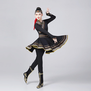 蒙古族舞蹈演出服女艺考少数民族蒙族现代表演服饰练功服鸿雁