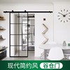 上海定制谷仓门玻璃吊轨复推拉门铝合金厨房卫生间门浴室门厕所移