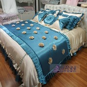 奢华高档欧式床上用品别墅美式法式样板房间新古典时尚床品多件套