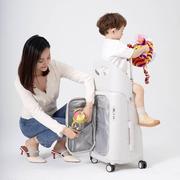 运亲子宝妈行李箱儿童座椅，宝宝推车可坐骑遛娃带娃旅行箱可登机多