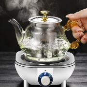家用耐高温玻璃茶壶套装，加厚大容量茶具烧水过滤泡茶水壶冲煮茶器
