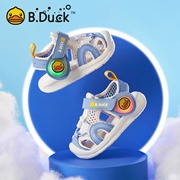 b.duck小黄鸭男童凉鞋包头夏儿童(夏儿童，)鞋子女童宝宝防滑机能鞋小童