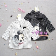 Disney baby秋女童装纯棉高领长袖T恤上衣0814010222