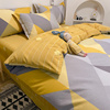 四件套加厚磨毛100全棉，纯棉床上用品春秋冬床单被套简约1.8m米网
