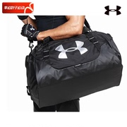 安德玛UA黑色健身包男包女包春季训练运动包大容量斜跨行李包