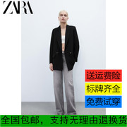 女装黑色垂性商务休闲宽松西装外套双排扣1255005 800